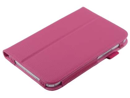 Synthetic Leather Flip Case with Fold-Back Stand for Samsung Galaxy Note 8.0 Tablet - Raspberry
