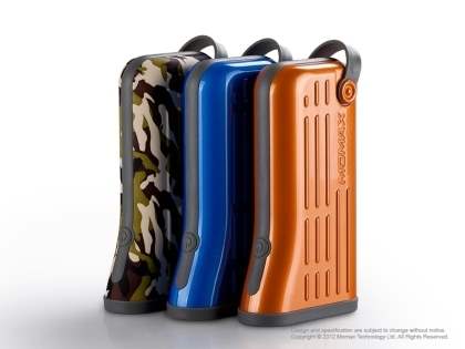 MOMAX iPower Tough Impact & Splash Resistant External Battery Pack with Dual USB Outputs for Samsung - Orange