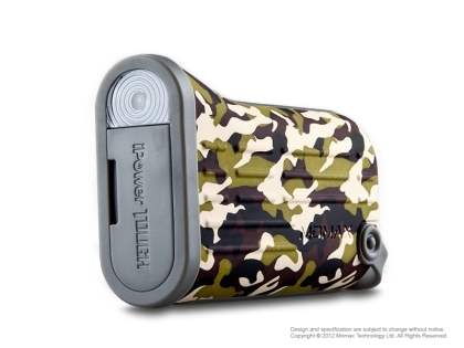 MOMAX iPower Tough Impact & Splash Resistant External Battery Pack with Dual USB Outputs for Samsung - Camouflage
