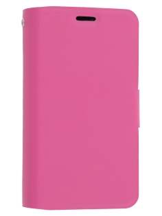 Slim Genuine Leather Portfolio Case for Nokia Lumia 620 - Pink
