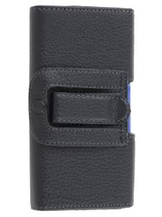Sony Xperia Z Synthetic Leather Belt Pouch (Bumper Case Compatible) - Classic Black