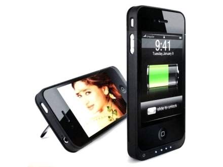 KiwiBird FC8 iPhone 4/4S Case Battery Charger - Classic Black