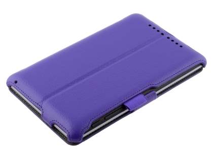 Synthetic Leather Flip Case with Multi-Angle Tilt Stand for Asus Google Nexus 7 2012 - Purple