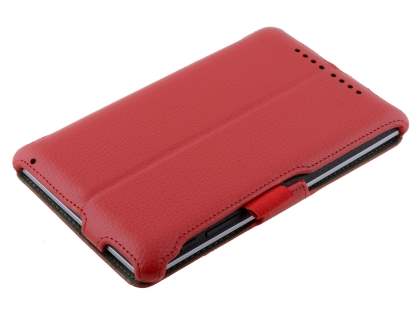 Synthetic Leather Flip Case with Multi-Angle Tilt Stand for Asus Google Nexus 7 2012 - Red