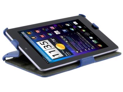 Synthetic Leather Flip Case with Multi-Angle Tilt Stand for Asus Google Nexus 7 2012 - Blue