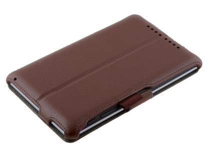 Synthetic Leather Flip Case with Multi-Angle Tilt Stand for Asus Google Nexus 7 2012 - Brown