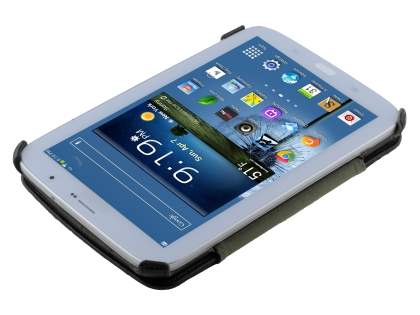 Synthetic Leather Flip Cover with Built-In Stand for Samsung Galaxy Note 8.0 Tablet - Classic Black