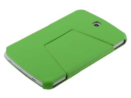 Synthetic Leather Flip Cover with Built-In Stand for Samsung Galaxy Note 8.0 Tablet - Green