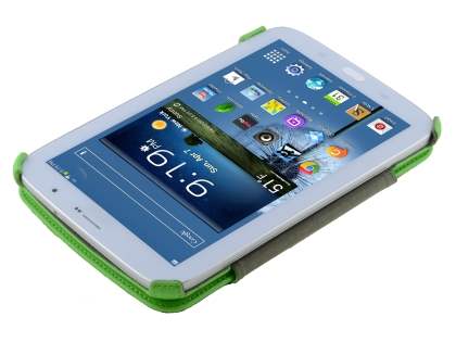 Synthetic Leather Flip Cover with Built-In Stand for Samsung Galaxy Note 8.0 Tablet - Green