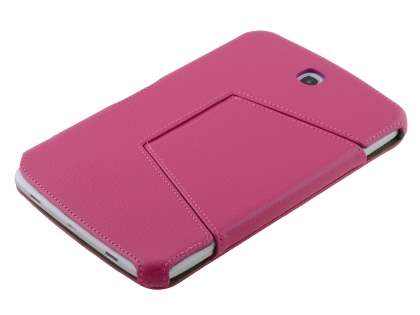 Synthetic Leather Flip Cover with Built-In Stand for Samsung Galaxy Note 8.0 Tablet - Pink
