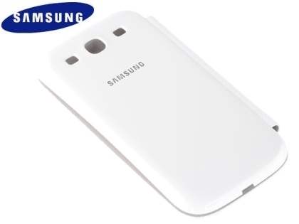Genuine Samsung Flip Cover for Samsung I9300 Galaxy S3 - Marble White