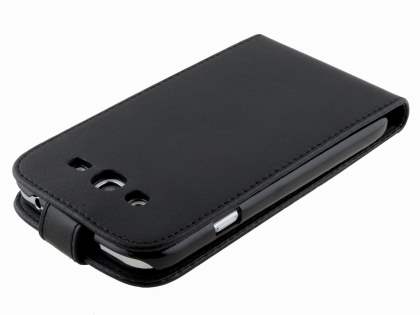 Samsung Galaxy Grand Synthetic Leather Flip Case - Black