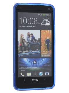 Wave Case for HTC One M7 - Frosted Blue/Blue