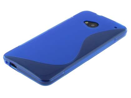Wave Case for HTC One M7 - Frosted Blue/Blue