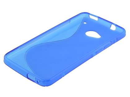 Wave Case for HTC One M7 - Frosted Blue/Blue