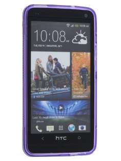Wave Case for HTC One M7 - Frosted Purple/Purple