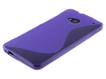 Wave Case for HTC One M7 - Frosted Purple/Purple