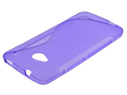 Wave Case for HTC One M7 - Frosted Purple/Purple