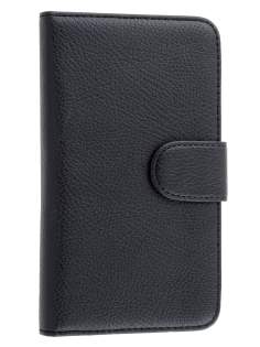 Premium Synthetic Leather Flip Case with Stand for Samsung Galaxy Note II N7100 - Black