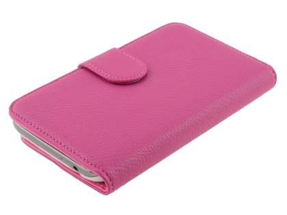 Premium Synthetic Leather Flip Case with Stand for Samsung Galaxy Note II N7100 - Pink