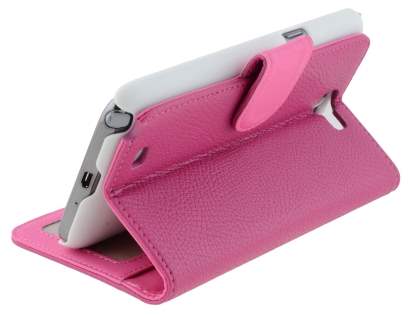Premium Synthetic Leather Flip Case with Stand for Samsung Galaxy Note II N7100 - Pink