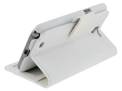 Premium Synthetic Leather Flip Case with Stand for Samsung Galaxy Note II N7100 - White