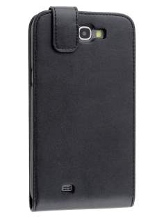 Synthetic Leather Flip Case for Samsung Galaxy Note II N7100 - Black