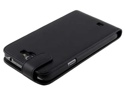 Synthetic Leather Flip Case for Samsung Galaxy Note II N7100 - Black