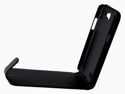 Synthetic Leather Flip Case for Samsung Galaxy Note II N7100 - Black