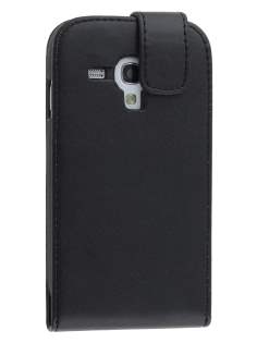 Synthetic Leather Flip Case for Samsung Galaxy S3 Mini - Black
