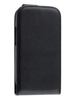 Synthetic Leather Flip Case for Samsung Galaxy S3 Mini - Black