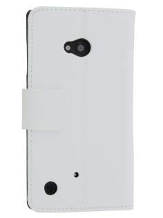 Synthetic Leather Wallet Case with Stand for Nokia Lumia 720 - Pearl White Leather Wallet Case