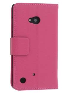 Synthetic Leather Wallet Case with Stand for Nokia Lumia 720 - Pink Leather Wallet Case
