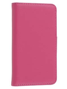 Synthetic Leather Wallet Case with Stand for Nokia Lumia 720 - Pink