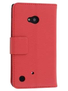 Synthetic Leather Wallet Case with Stand for Nokia Lumia 720 - Red Leather Wallet Case