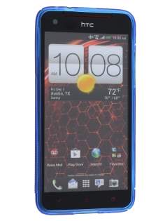 HTC Butterfly Wave Case - Frosted Blue/Blue