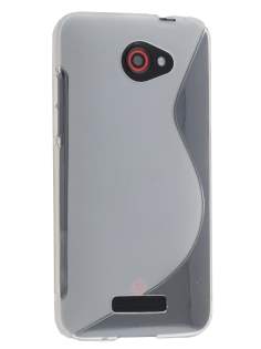 HTC Butterfly Wave Case - Frosted Clear/White HTC Butterfly Wave Case - Frosted Clear/White