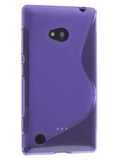 Wave Case for Nokia Lumia 720 - Frosted Purple/Purple Soft Cover