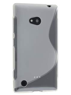 Wave Case for Nokia Lumia 720 - Frosted Clear/Clear Soft Cover