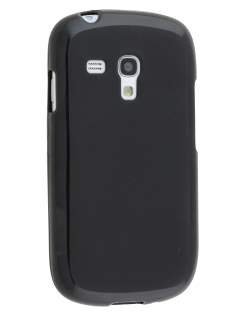 Frosted TPU Case for Samsung I8190 Galaxy S3 mini - Classic Black Soft Cover