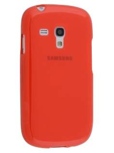 Frosted TPU Case for Samsung I8190 Galaxy S3 mini - Frosted Red Soft Cover