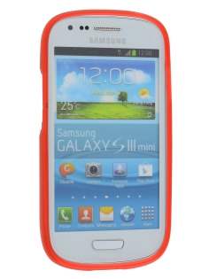 Frosted TPU Case for Samsung I8190 Galaxy S3 mini - Frosted Red