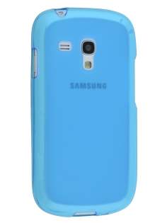 Frosted TPU Case for Samsung I8190 Galaxy S3 mini - Sky Blue Soft Cover