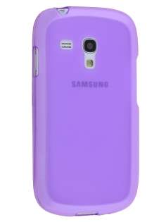Frosted TPU Case for Samsung I8190 Galaxy S3 mini - Light Purple Soft Cover