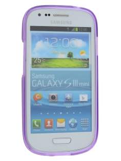 Frosted TPU Case for Samsung I8190 Galaxy S3 mini - Light Purple