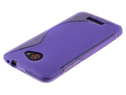 HTC Butterfly Wave Case - Frosted Purple/Purple