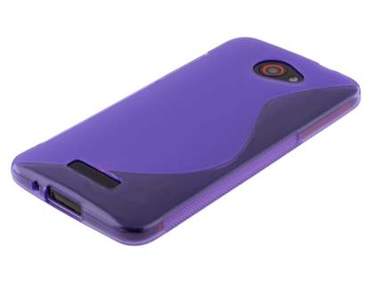 HTC Butterfly Wave Case - Frosted Purple/Purple