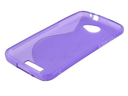 HTC Butterfly Wave Case - Frosted Purple/Purple