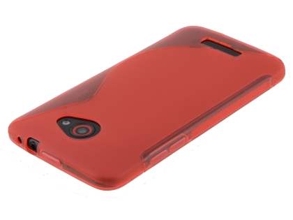 HTC Butterfly Wave Case - Frosted Red/Red