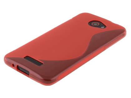 HTC Butterfly Wave Case - Frosted Red/Red